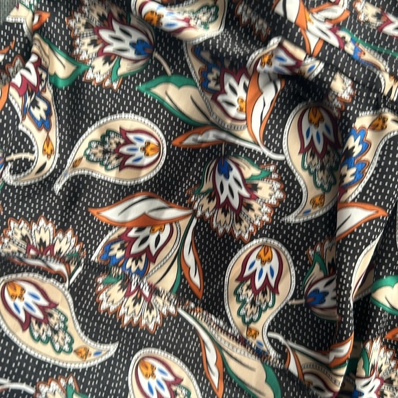 Maje Isley Paisley Print Satin Romper Wrap-effect printed  playsuit Size M - Picture 10 of 16